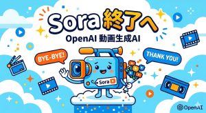 OpenAI「Sora」電撃終了の衝撃：わずか半年で幕を閉じた動画生成AIの光と影