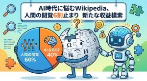 【徹底解説】AIに「読まれる」百科事典へ。人間の閲覧が6割にとどまるWikipediaのジレンマと新たな生存戦略