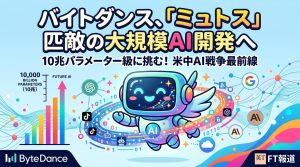 【解説】バイトダンス、10兆パラメーター級の「超巨大AI」開発へ──米Anthropic「Mythos」追撃で激化する米中テック覇権競合