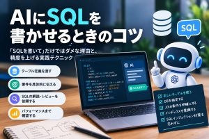 AIにSQLを書かせるときのコツ――「SQLを書いて」だけではダメな理由と、精度を上げる実践テクニック